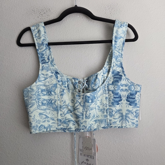 Selkie The Soft Corset in Porcelain size L NWT - Picture 5 of 10